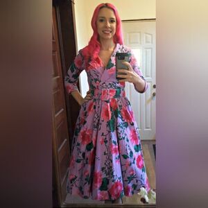 PINUP COUTURE Brandsize small Lavender & pink floral Birdie